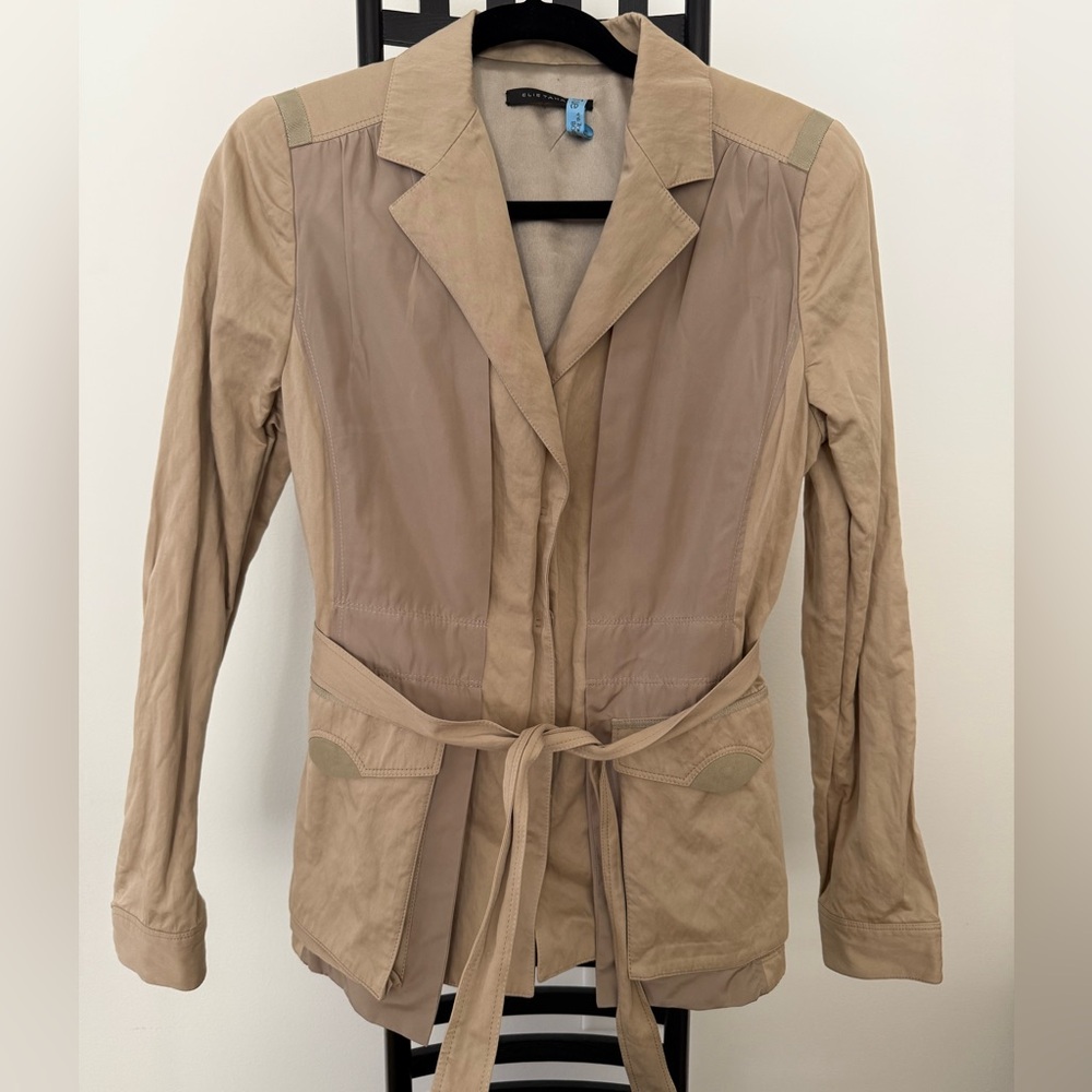 Elie Tahari Women's Tan Trenchcoat